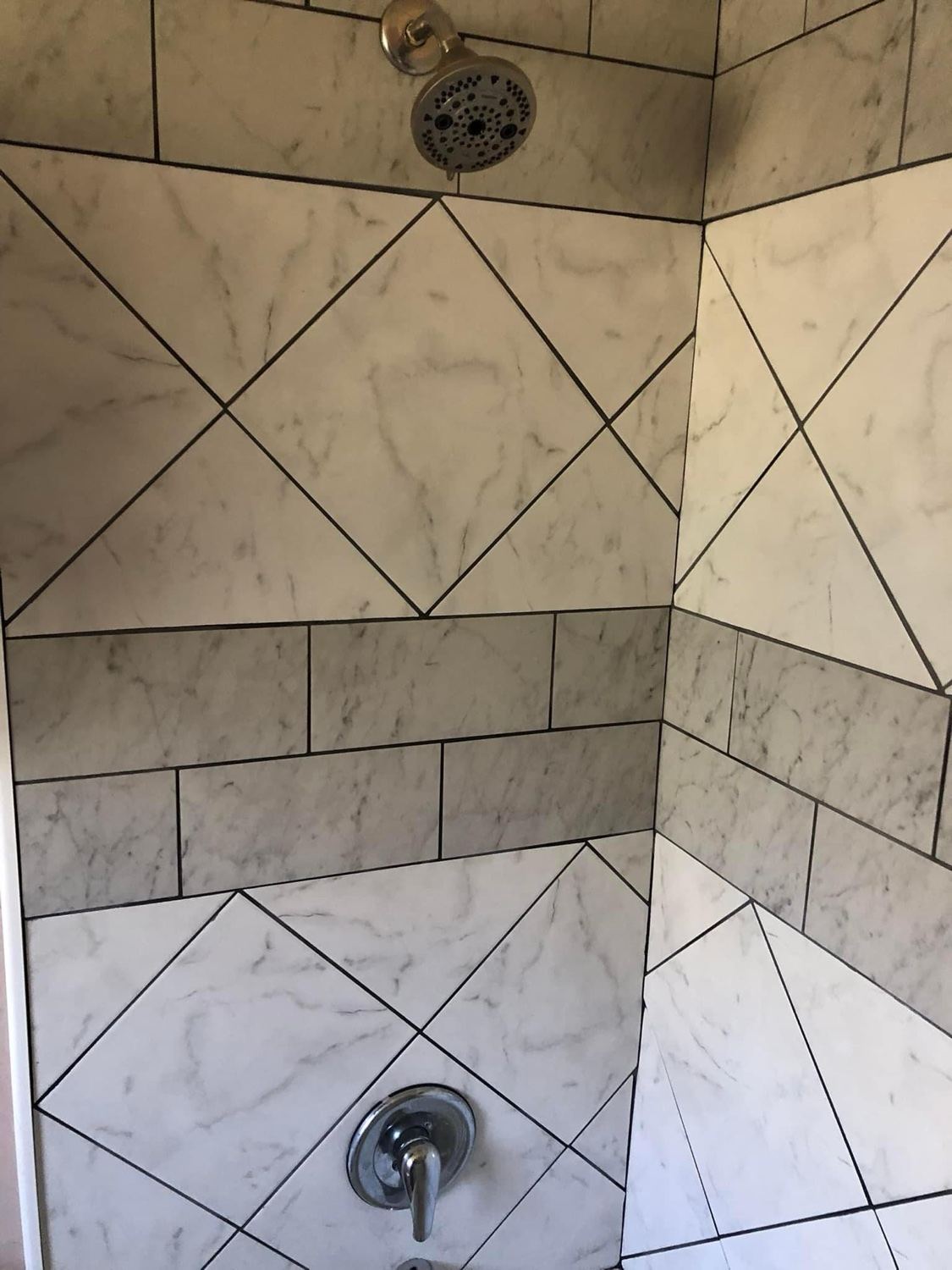 Shower tile detail