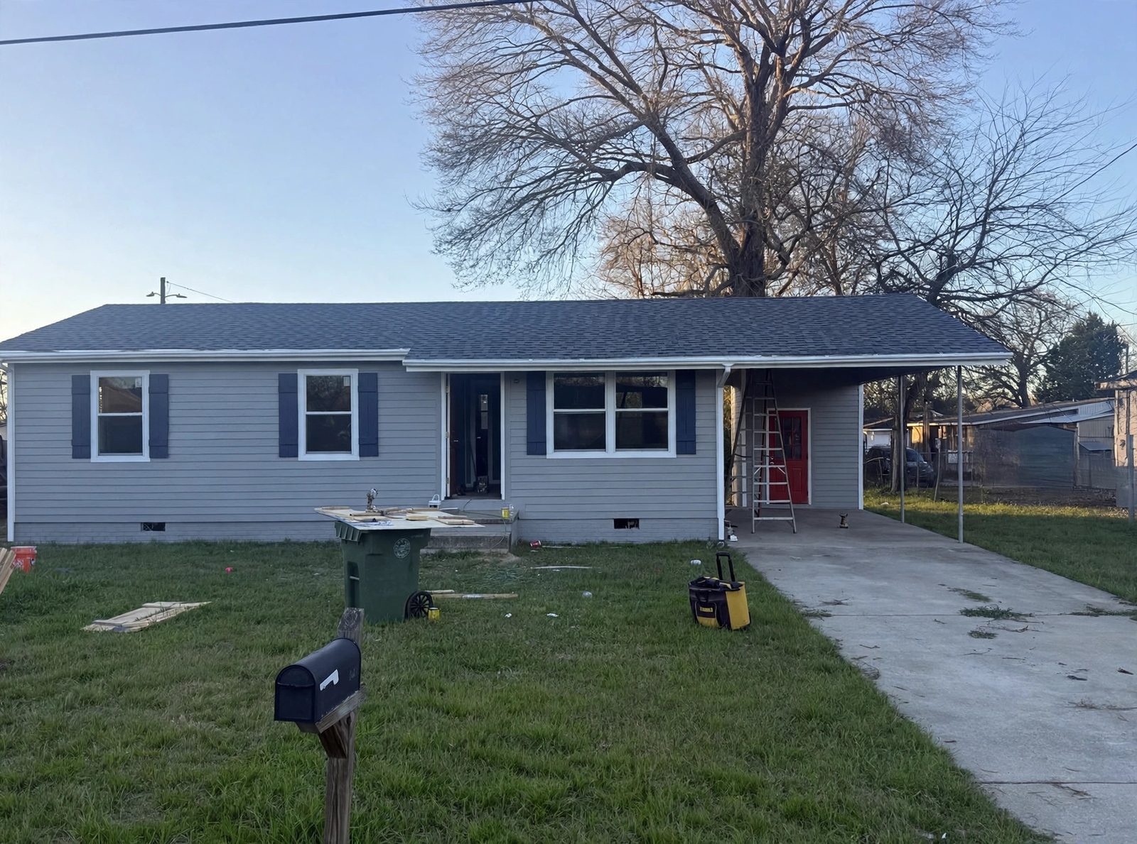 Finished exterior