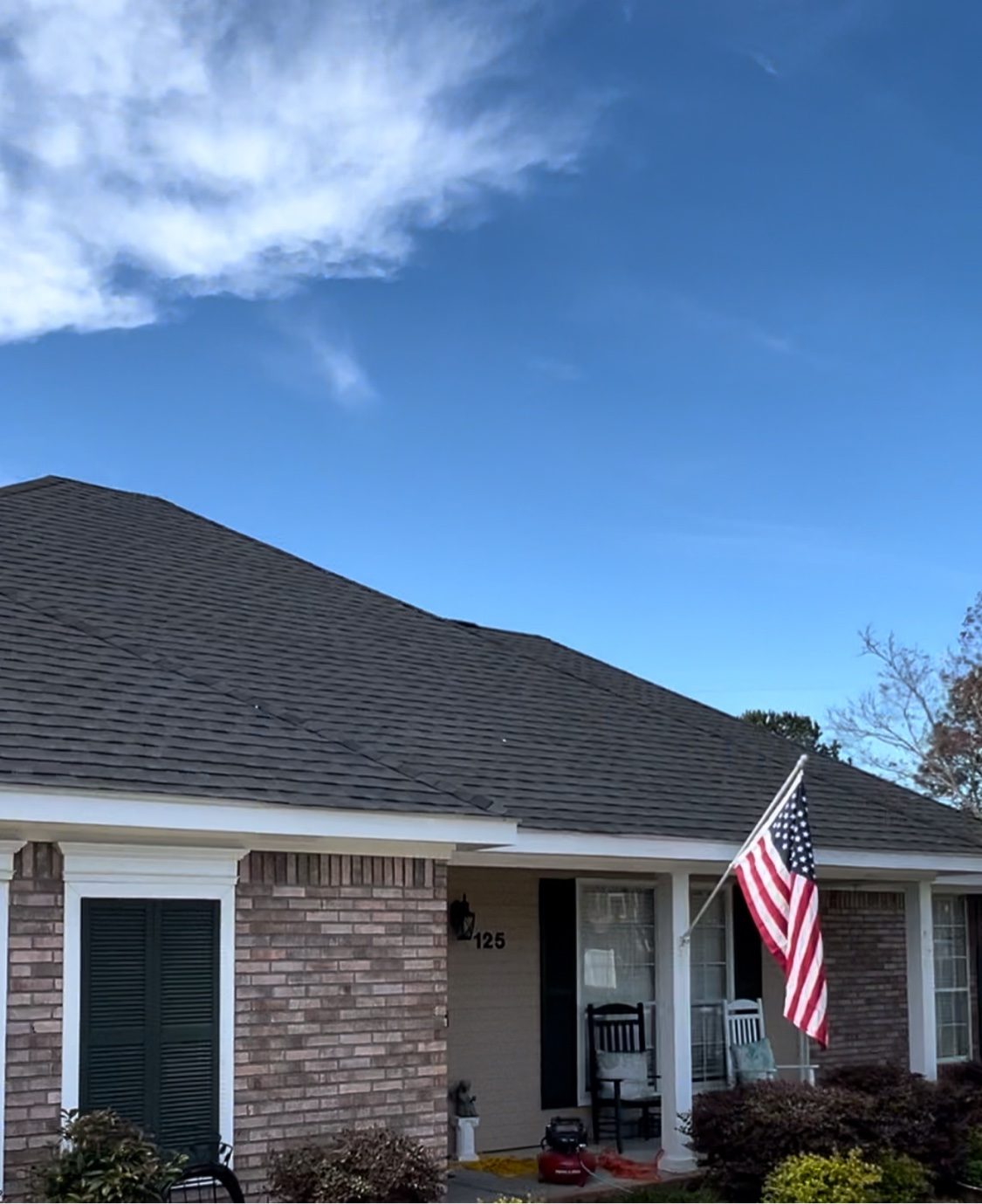 Finished roof