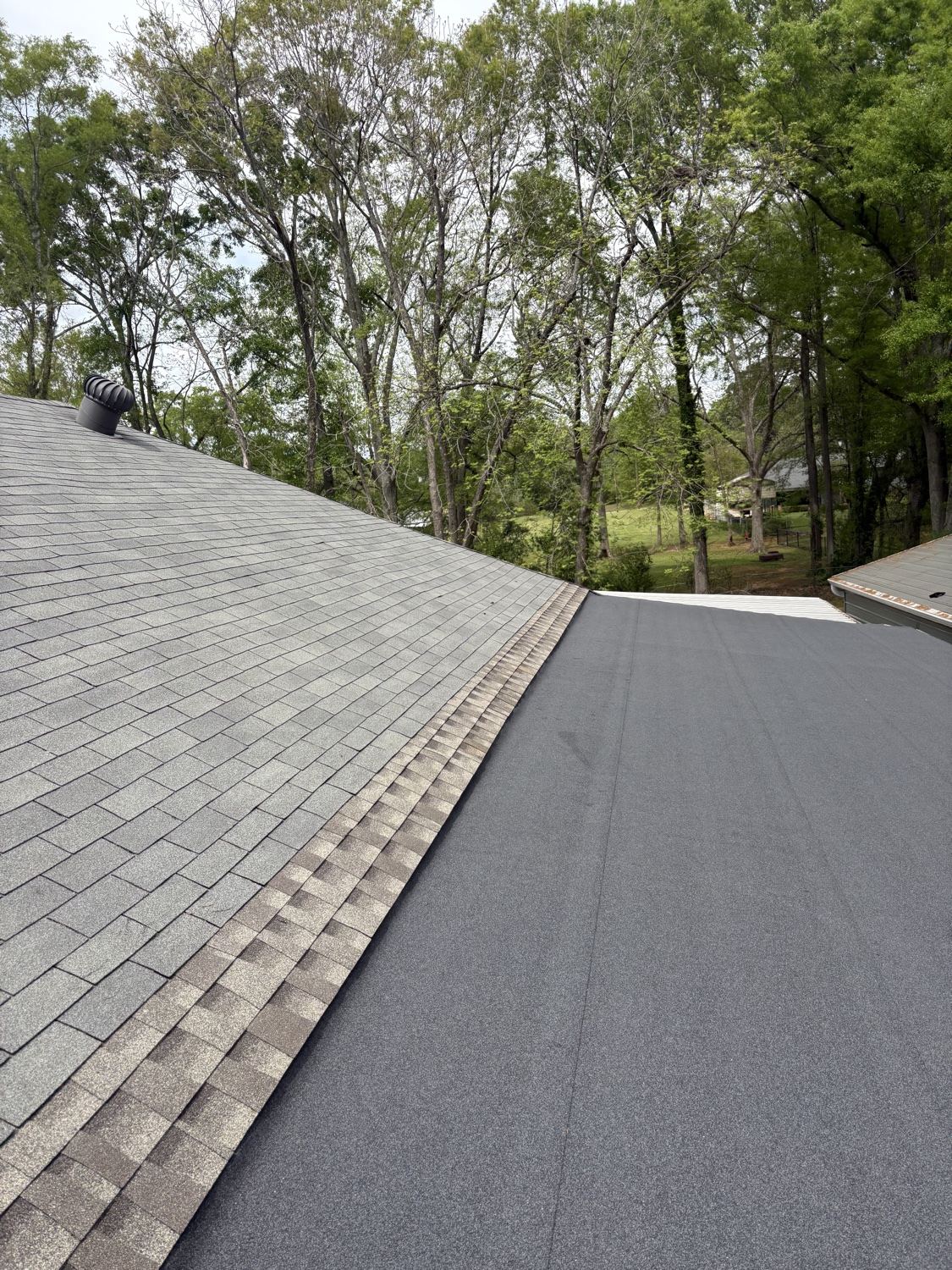 Finished roof